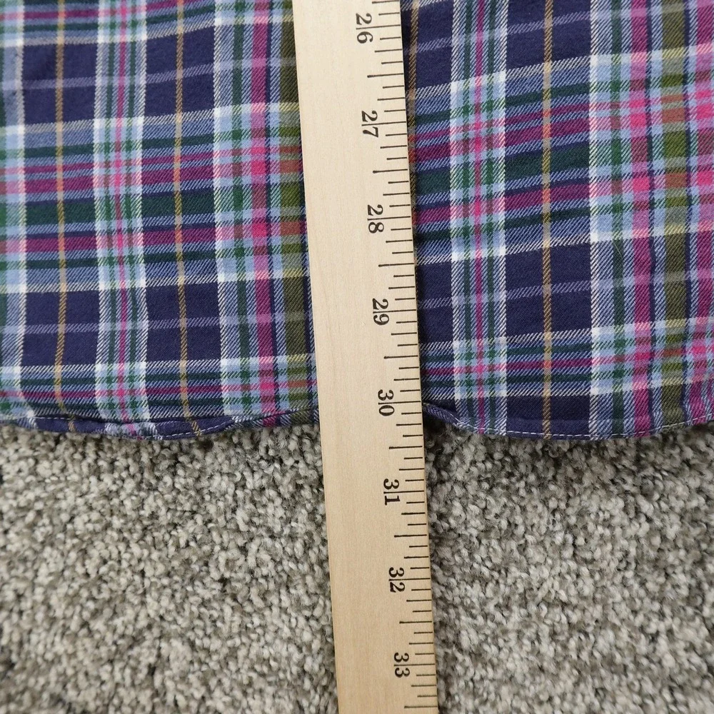 Polo Ralph Lauren Shirt Mens XL Blue Pony Classic Fit Performance Flannel Preppy